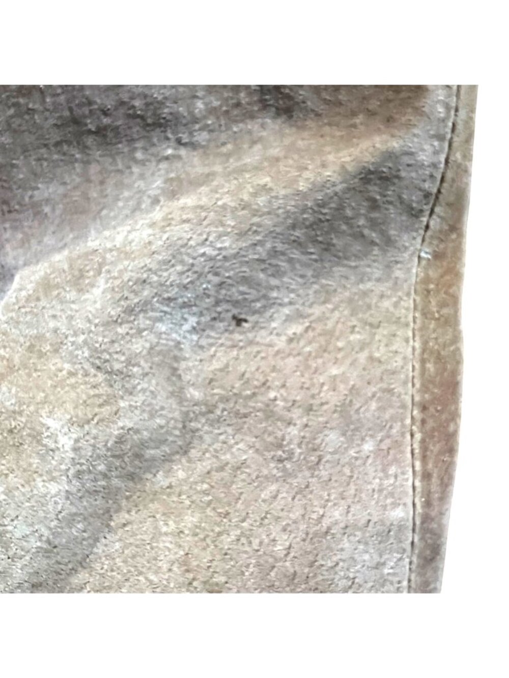 Bernardo Camel Suede Barn Chore Coat S Oversize Washable Distressed Boho Chic - Picture 7 of 15